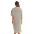 thumbnail image 3 of Just Love Short Sleeve Nightgown Sleep Dress for Women (Grey - Xmas with my Gnomes, 2X), 3 of 3