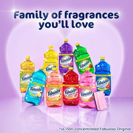 FABULOSO 2X MULTI-PURPOSE CLEANER BLEACH ALTERNATIVE, SPRING FRESH SCENT, 56 FL OZ