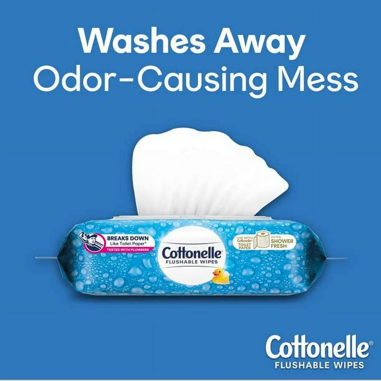 Cottonelle Fresh Flushable Moist Wipes Pop Up Tub 42 Each Pack Of 4