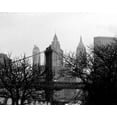 thumbnail image 2 of Pica, Jeff 18x15 Black Ornate Wood Framed with Double Matting Museum Art Print Titled - Bridges of NYC V, 2 of 4