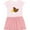 Pink With Stripes, variant on Inktastic Hen and Chick Farm Animals Gift Toddler Girl Dress