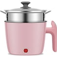 thumbnail image 1 of Electric Hot Pot Non-Stick Ramen Noodles Cooker 55oz Mini Pot with Power Adjustment(Beige), 1 of 9