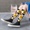 thumbnail image 3 of Lsque Sunflower Cow Printed Crew Socks Men's Women's LightWeight Thin Casual Calf Socks ,Knee High Socks,Cotton Socks, 3 of 9