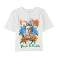 thumbnail image 5 of Junk Food Womens Viva La Frida Crop Camiseta gráfica malvavisco M, 5 of 5