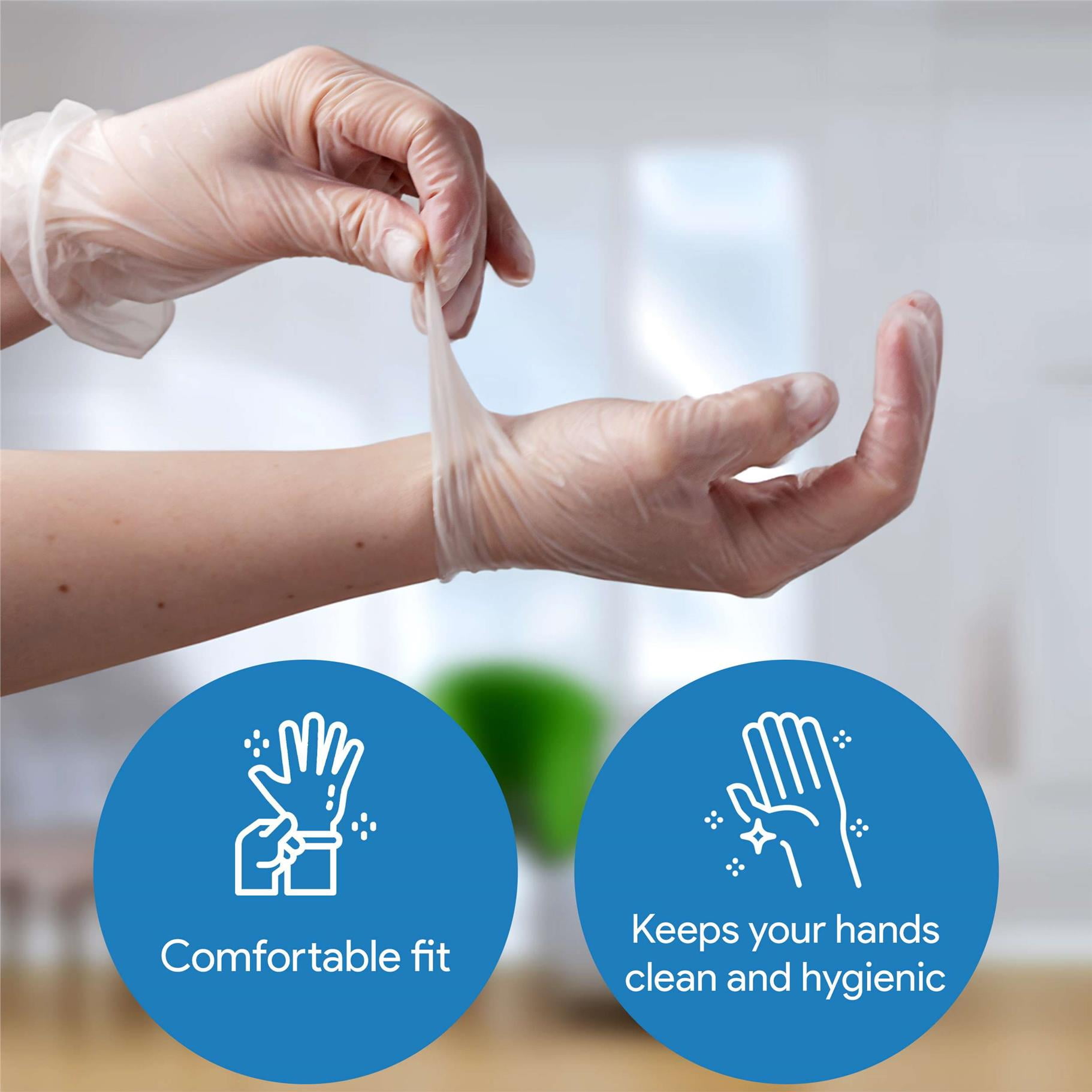 ProHeal Clear Vinyl Gloves - Extra Large - 1000 Count Case, Medical Gloves, Food Gloves, Disposable, Latex Free, Powder Free