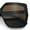 Black - Brown, variant on Womens Oversize Square Minimal Chic Mod Inset Lens Sunglasses Brown - Green