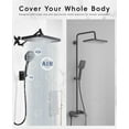 thumbnail image 3 of High Pressure Rainfall Shower Head 10 Spray Handheld Showerhead Combo, 3 of 5