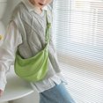 thumbnail image 5 of Bolso de hombro de cuero suave de PU de primera calidad, bolso cruzado japonés, 5 of 5
