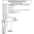 thumbnail image 4 of 4 Sets Plastic Roman Roller Blind Chain Cord P Clips Hooks Child Safety Roller Blind Clips For Vertical Roman Roller Blinds With 8 Screws And 8 Plasti, 4 of 5