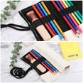 thumbnail image 6 of Uxcell Handmade 24 Slots Roll Up Pencil Case, Canvas Pencil Wrap Pouch Pen Holder Organizer White, 6 of 6