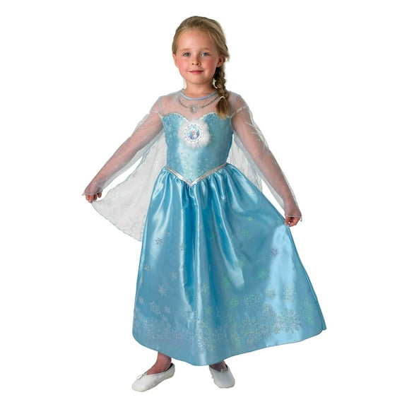 Ruby Slipper Sales Co., LLC (Rubies) Disney Frozen Elsa Deluxe Child Costume | Large (Age 7-8) Female