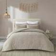 thumbnail image 5 of Posh Living Jeter 3pc Full/Queen Comforter Set Beige, 5 of 6