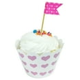 thumbnail image 1 of Wrapables® Standard Size Hearts Cupcake Wrappers (Set of 20), Pink, 1 of 4