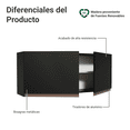 thumbnail image 3 of Alacena Madesa Reims 120 x 50 cm 2 Puertas Negro, 3 of 8