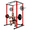 Red, variant on 1200 LBS Black Power Rack, 14.0 SQ.FT Footprint, 14 Hole Adjustable Multi-Functional Squat Rack with Pull-Up Bar and J-Hooks for Home Gym