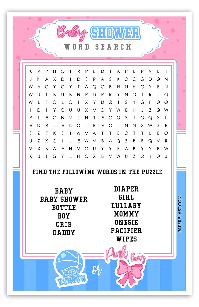 Free Throws Or Pink Bows Baby Shower Game Emoji Pictionary Walmart Com