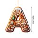 thumbnail image 3 of 26 Adornos Con Letras Del Alfabeto Para El Árbol De Navidad. Colgante Con La Letra M Y Bastones De Caramelo Con Diseño De Bayas. Mini Adornos Colgantes Para Fiestas Diy., 3 of 4