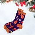 thumbnail image 2 of Baqcunre Socks for Men,Unisex Fall & Winter Socks Christmas Mid-Calf Socks Cotton Socks for Women And Men Orange, 2 of 2