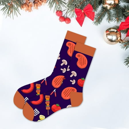 

5 pairs Men s Autumn And Winter Socks Santa Claus Snowflake Men s Middle Tube Socks Damp Cotton Socks womens socks Color random