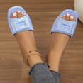 thumbnail image 4 of Ladies' low heeled sandals, breathable, comfortable, non slip, suitable for home work and leisure, outdoor foot on vacation slippers, 4 of 5
