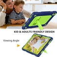 thumbnail image 5 of for Lenovo Tab P11 2nd Gen Case 11.5" TB350FU / TB350XU 2023 Hybrid Shockproof Protective Case Hard Shell Built in Kickstand Shoulder Strap for 11.5 inch Lenovo Tab P11 Gen 2 (Navy+Green), 5 of 6