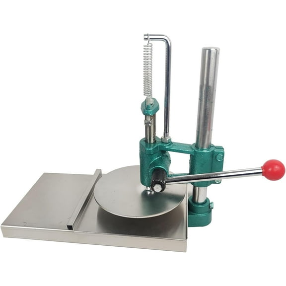 PreAsion 7.87" Stainless Steel Household Pizza Dough Pastry Manual Press Machine Upgrade Thick Tray