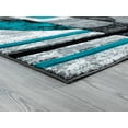 thumbnail image 4 of United Weavers Drachma Attica Modern Abstract Area Rug, Turquoise, 7'10" x 7'10", 4 of 5