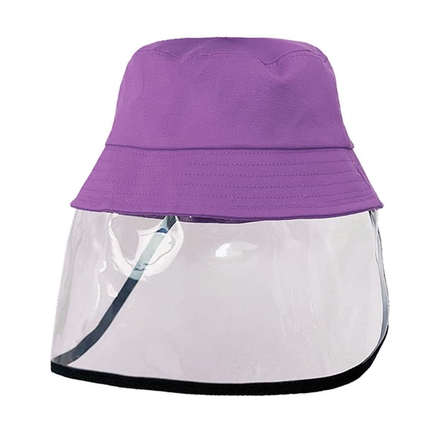 Sombrero anti-saliva de , gorro anti-escupir con facial, sombrero impermeable a prueba de polvo al para niños n Púrpura