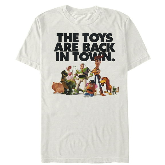 Men's Toy Story Toys Are Back in Town Graphic Tee White 3X Large