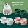 NAHANGPET Ceramic Elevated Cat STF9 Bowls, 2Pc Raised Cat for Food and