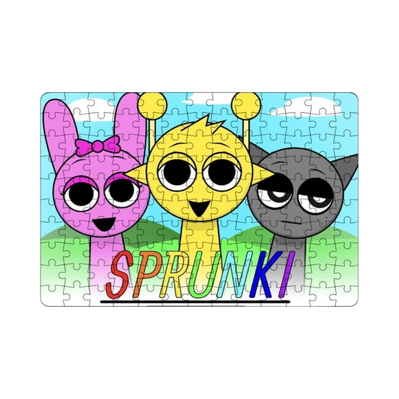 Sprunki Puzzle Toys,Cartoon Puzzle Toys for Kids,12inch Sprunki Action Figures,Collectible Gift for Kids Ages 8+ & Adults, Music Game Fans