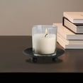 thumbnail image 1 of 3 candelabros de hierro, bandeja para velas, candelabro redondo, plato decorativo para cena de inauguración de la casa, vela de SPA, cumpleaños Negro, 1 of 8