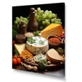 thumbnail image 2 of Designart "Food Cheese Painting Dot I" Food & Beverage Canvas Wall Art, 2 of 5