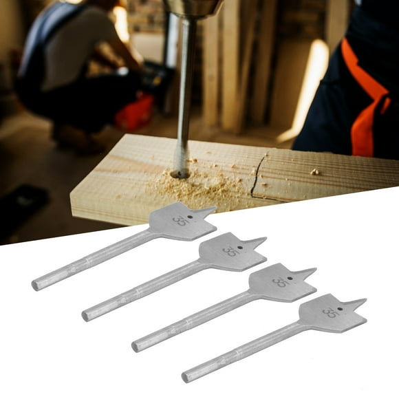 Qiilu Spade Drill Bit Set Sturdy DIY Woodworking Drilling Flat Bit Paddle Flat Bits For Worker For Woodworking For Landscape Garden