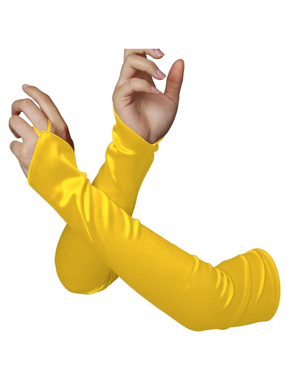 Divas Ladies Fingerless Satin Opera Gloves