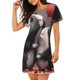 thumbnail image 2 of Easygdp Heart Guinea Pig Couple Camisón de manga corta para mujer, informal, estampado, 2 of 6