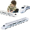 thumbnail image 1 of Smart Chain Train Toy - Electric Train Toy with Flashing Lights, Smart Chain Train Kids Toy Model Kit Electric High Speed Bullet, Fun Learning Game with Lights and Sounds (Four Sections), 1 of 7