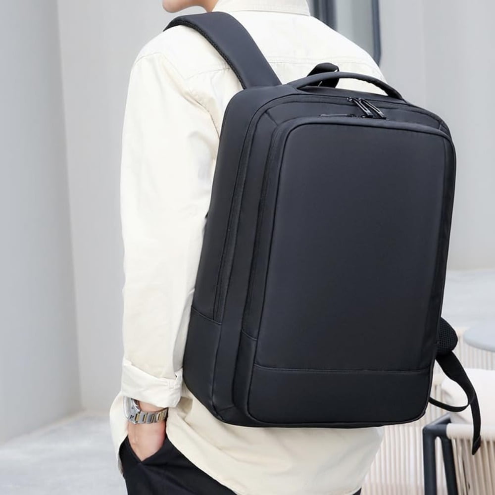 AIGIA 15.6 Inch Business Laptop Backpack Anti Theft Laptops Backpack with USB Charging Port Water Resistant Travel Backpack Computer Bag Gifts for Men