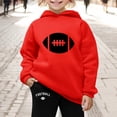 thumbnail image 3 of WOYY Toddler Girls Tracksuit Football Hoodie Sweatshirt Jogger Sweatpants Outfits Unisex Sweatsuit Kids Clothing Sets, Sizes 3-14, 3 of 3