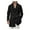 Black, variant on comerut Men Fall Winter Overcoat Loose Solid Color Thick Long Sleeve Mid Length Double-breasted Turn-down Collar Winproof Warm Pockets Men Coat