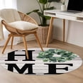 thumbnail image 5 of Eucalyptus Leaves Large Area Rugs for Bedroom Living Room, Soft Non Slip Carpet Bedside Rug, Rustic Botanical Plants Text Wood Grain Round Floor Cover Kitchen Accent Rug 3.3' for Dining Room/Office, 5 of 9