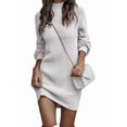 thumbnail image 2 of Cardigan Sweaters for Women Open Front Fall and Winter Sweaters Long Sleeve Loose Casual Coat Top White L, 2 of 10