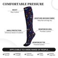 thumbnail image 3 of Lsque Games Pattern Sport Compression Socks for Men & Women 15-20 mmHg Knee High Nurse Pregnant Running Medical and Travel Athletic, 3 of 6