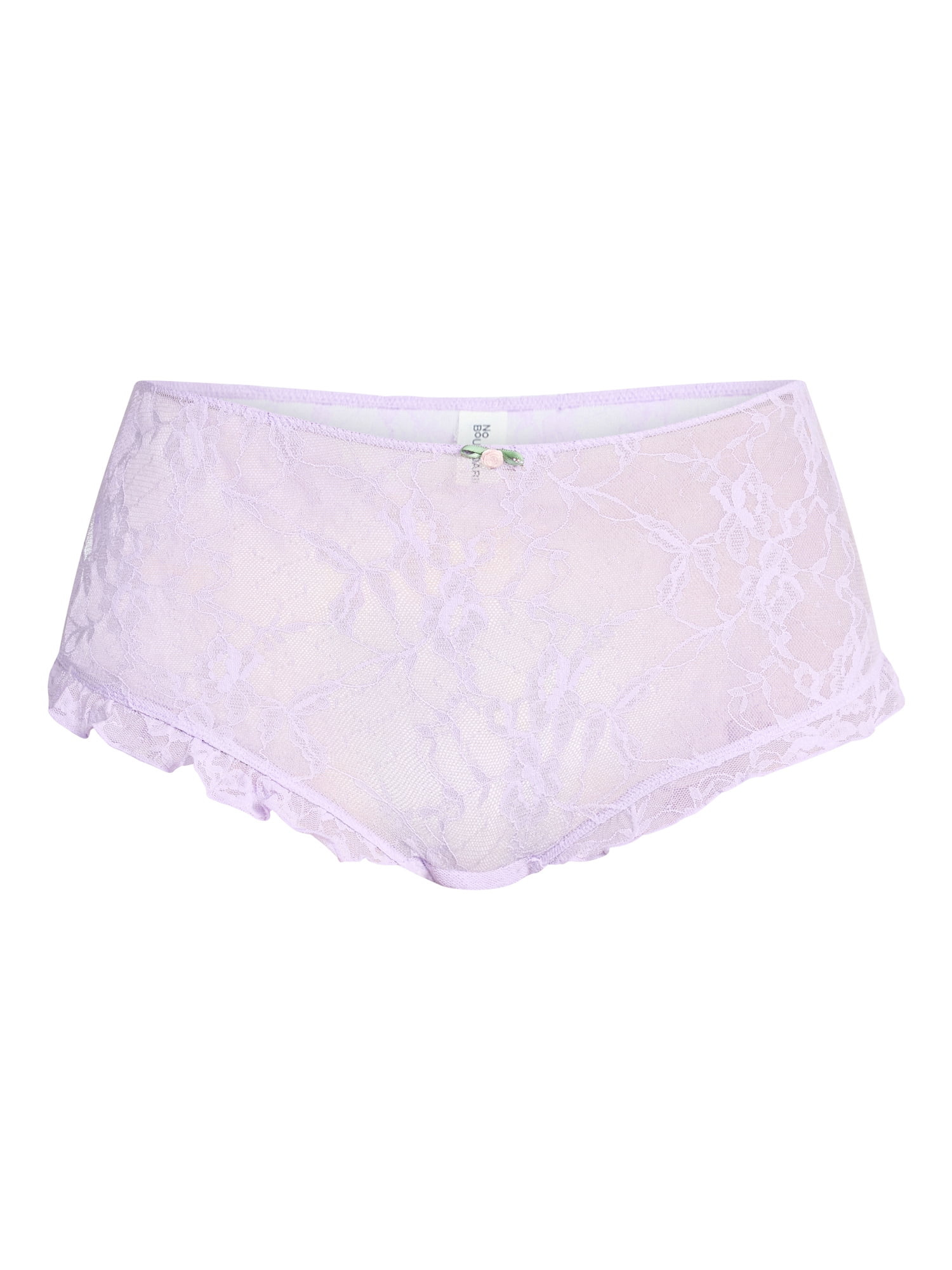 No Boundaries Lace Boyshort Panties, 2-Pack, Women's XS-XXXL