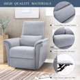 thumbnail image 6 of Bedroom Resting Sofa Soft Surface Sofa with Four Removable Armrests and Two Backrests - Gray, 6 of 8