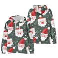 thumbnail image 3 of Lilgiuy Men's Novelty Casual Christmas Printed Sweater Long Sleeve Hooded Pocket Top Sweater for Dating Wedding, 3 of 4