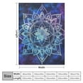 thumbnail image 4 of Nawypu  Starry Sky and Mandala Flower Blanket, Home Decor Throws Plush Super Soft Warm Flannel for Couch Bed Sofa Cover Chair - Gifts for Friend Him/Her  Aurora Scenery, 4 of 6