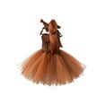 thumbnail image 3 of Diconna Noël Enfant Fille Squirrel Costume, Robe Sans Manches en Tulle Patchwork + Bandeau + Queue Vêtements de Cosplay, 3 of 6