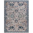 thumbnail image 2 of SAFAVIEH Tucson Georgeanna Traditional Machine Washable Area Rug, Light Blue/Navy, 8' x 10', 2 of 13