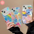 thumbnail image 2 of Funda De Oso De Dibujos Animados Colorido Para El Cuidado Del Arco Iris Compatible Con iPhone 7Plus 11 13 14 12 Pro MAX XR 7 6 8 6S Plus X XS Cute Little Bear Tag A Prueba De Golpes Airbag Suave Tpu C, 2 of 4